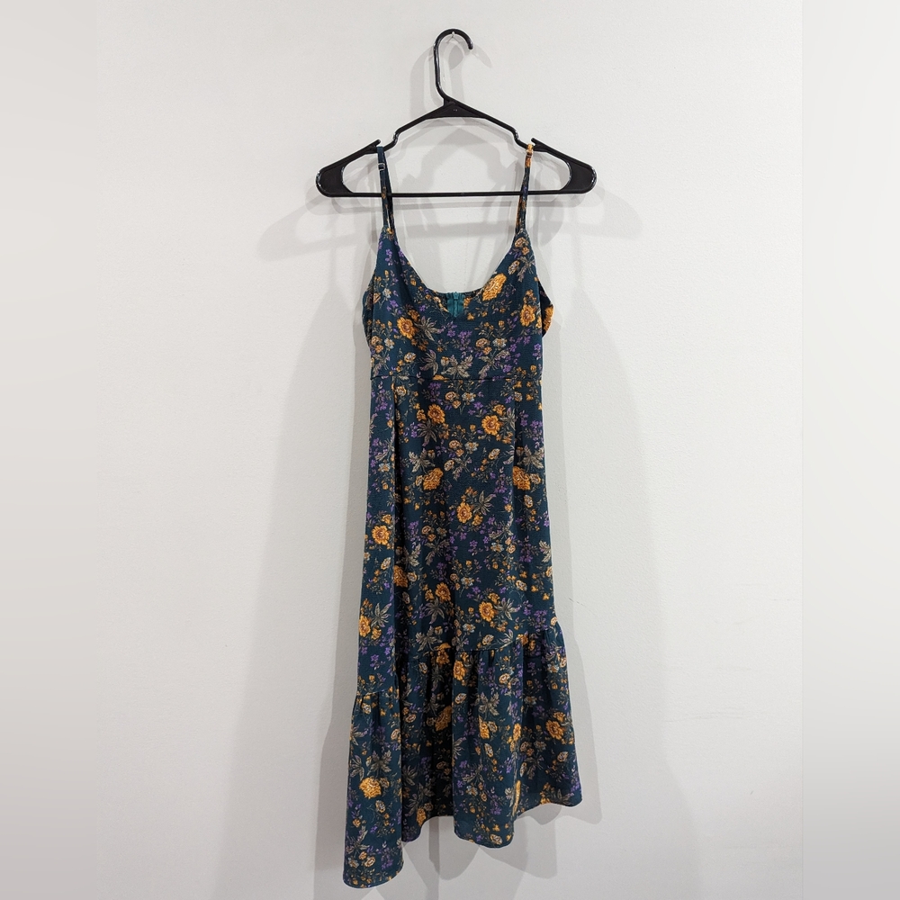 Size 6 Nasty Gal patterned asymmetrical dress